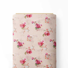 Natural flower bunch Print Fabric