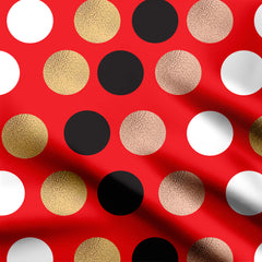 Shimmery Dots Print Fabric