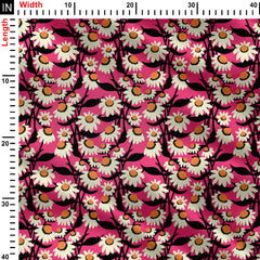 Coneflowers pinky Print Fabric