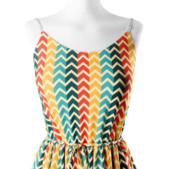 stripes with zigzag pattern Print Fabric