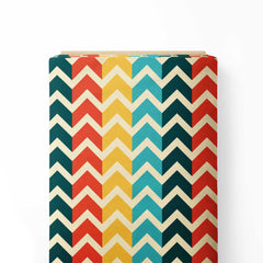 stripes with zigzag pattern Print Fabric