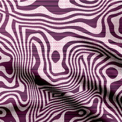 muted tone curv lines Print Fabric