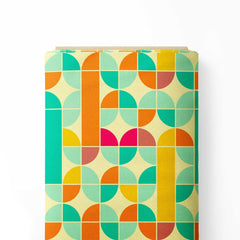 high lights colour geometric design Print Fabric