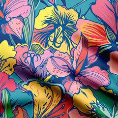 tropical style high light pattern Print Fabric