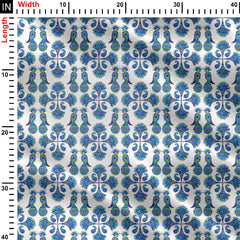 Peacock Symphony Print Fabric