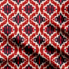 Ogee Ikat Print Fabric