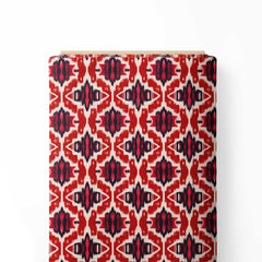 Ogee Ikat Print Fabric