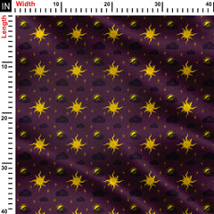 Mystical suns Print Fabric