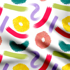 Paint strokes Print Fabric