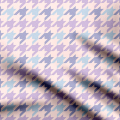 Lilac Houndstooth Print Fabric