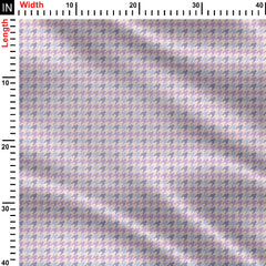 Lilac Houndstooth Print Fabric