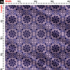 Abstract Floral Design Print Fabric