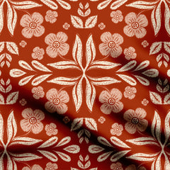 Textured floral pattern Print Fabric