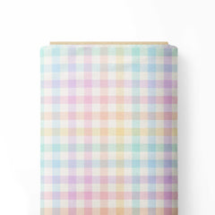 Majestic Rainbow Geometric Stripes Print Fabric