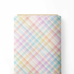 Vivid Vibes Rainbow Stripes Print Fabric