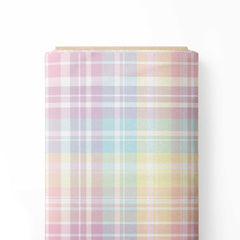 Elegant Rainbow Stripes Print Fabric