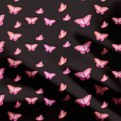 Chocolate Butterfly Print Fabric