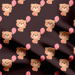 Cute Cartoon Bear Print Fabric