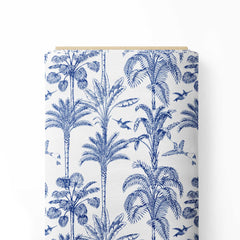 Toile Tropical Forest Print Fabric