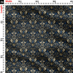 The Navy Surrealist Jungle Dream Print Fabric