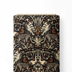 The Brown Surrealist Jungle Dream Print Fabric