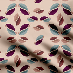 Colorful Leaves Print Fabric