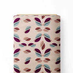 Colorful Leaves Print Fabric