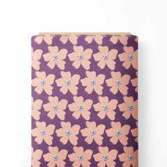 Lavender Floral Print Fabric