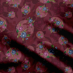 Floral rounds Cotton Fabric