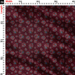 Floral rounds Cotton Fabric