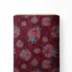 Floral rounds Cotton Fabric