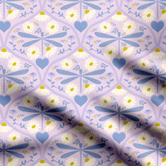 Dragon Daisy Print Fabric