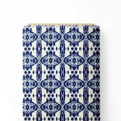 Ikat Blue Print Fabric