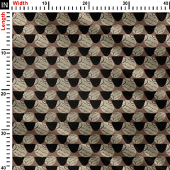 Bohemian Geometrical shapes pattern Print Fabric