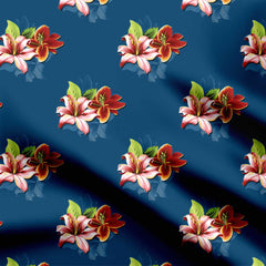 Flower Safroon Print Fabric