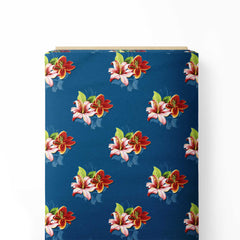 Flower Safroon Print Fabric