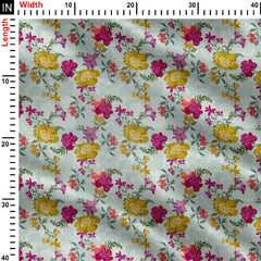 big flower seamless pattern Print Fabric