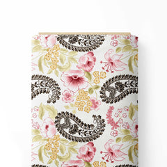 floral with paisley motif Print Fabric