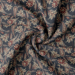 Kalamkari design Satin Linen Fabric Co-Ord Set