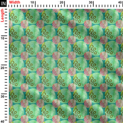 Geometrical pattern circles Print Fabric