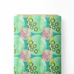 Geometrical pattern circles Print Fabric