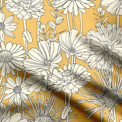 Blossom Themed Print Fabric