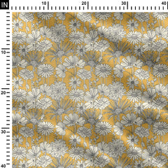 Blossom Themed Print Fabric