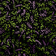 Vibrant Small Floral Pattern Print Fabric