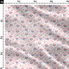 It's a girl Print Fabric