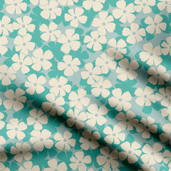 Retro Florals Print Fabric