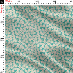 Retro Florals Print Fabric