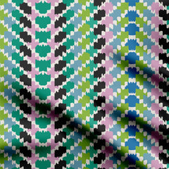 Ikat Style Print Fabric