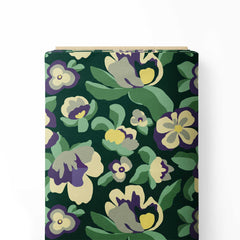 Flowers in Moonlight Print Fabric