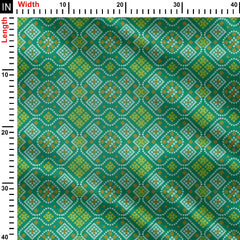 Bandhani two Dots Print Fabric